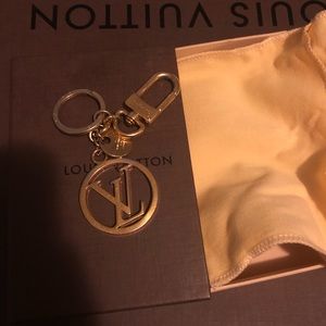 LV circle bag charm & key holder